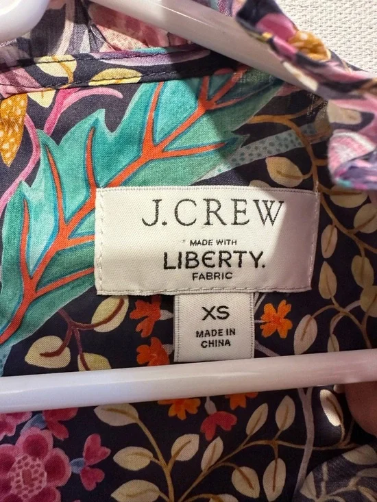 J. Crew Floral Liberty Fabric Top - size XS - Picture 5 of 6